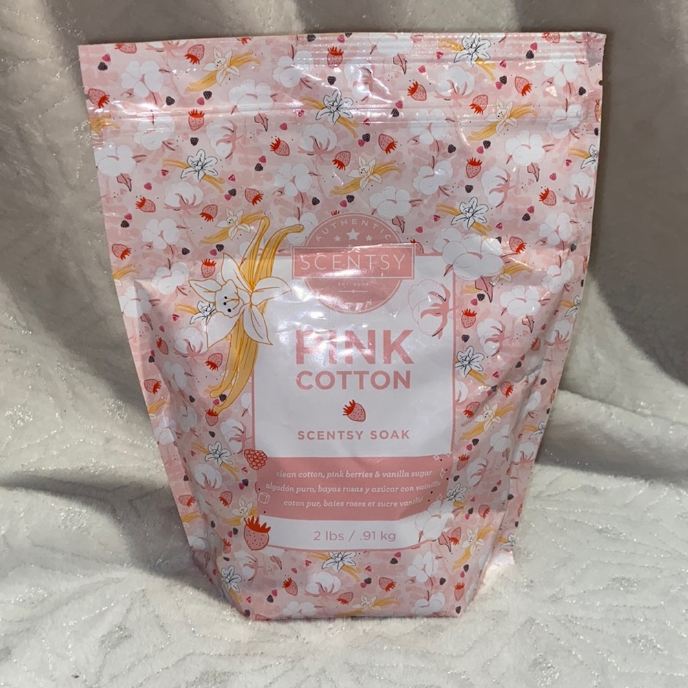 NEW Scentsy Soak Pink Cotton